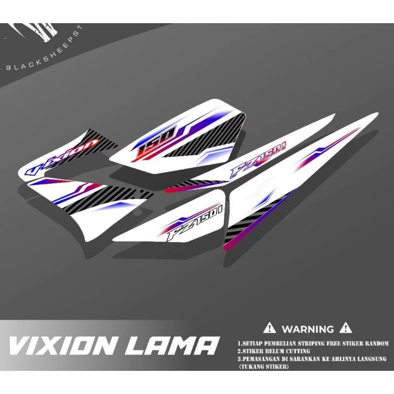 Striping Vixion Old Variasi Stiker Motor Yamaha Vixion Old Lis Cover Lis Body Motor