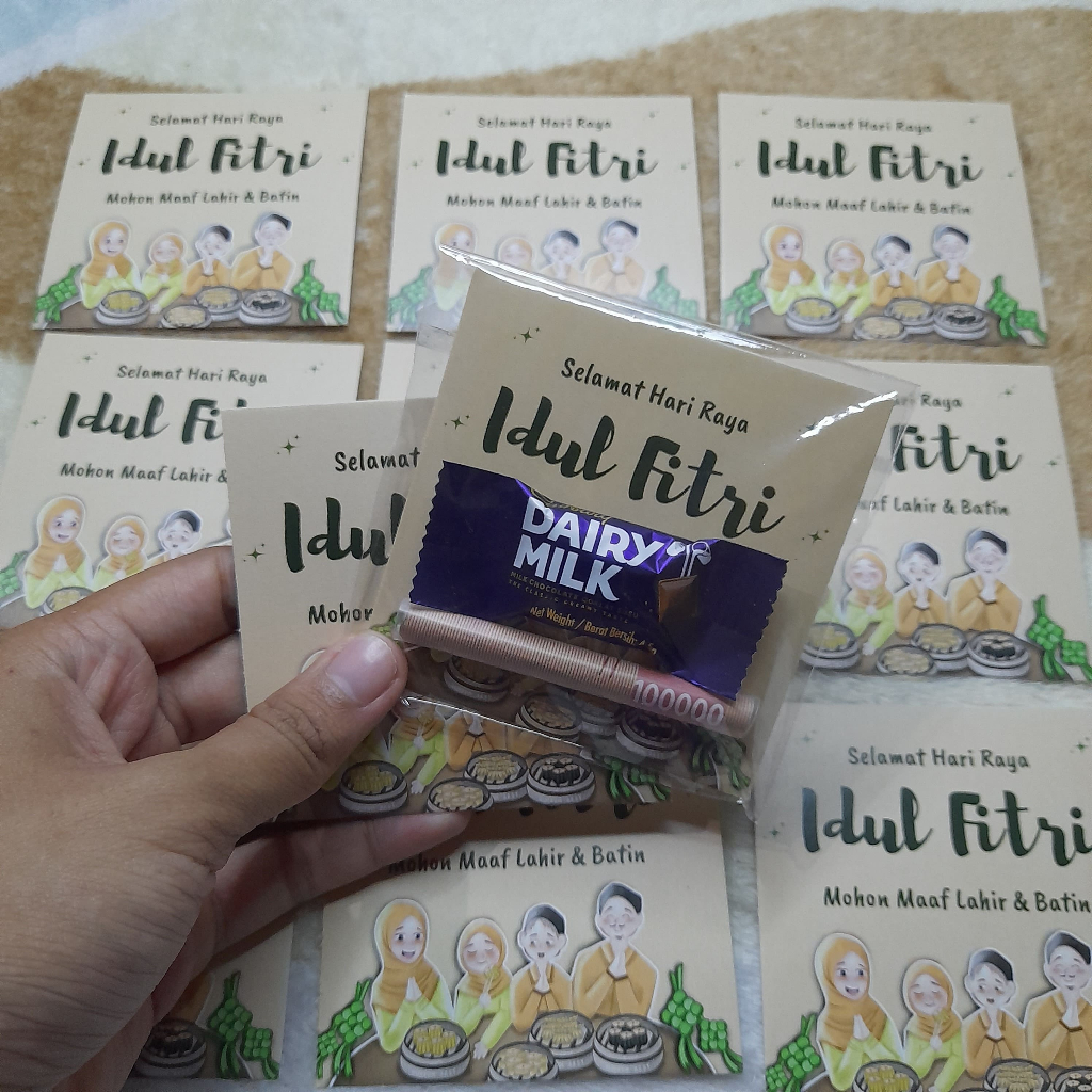 

Snack Mini Gift Lebaran Gemoy Lucu Idul Fitri 2024 Aesthetic 10 Pcs