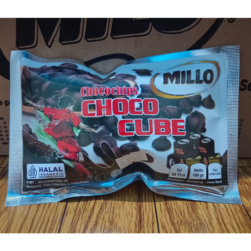 

Chocochips Milo/Millo Cube 1 Bungkus (Isi 50 buah) Murah Lebay ....