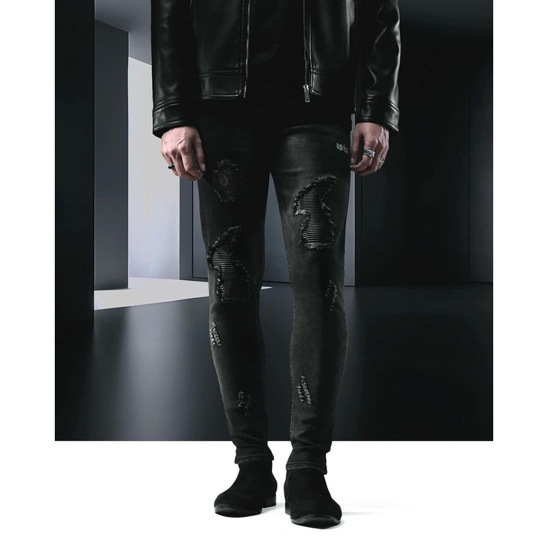 [ORIGINAL] UPRISE Cobra Black Leather Biker