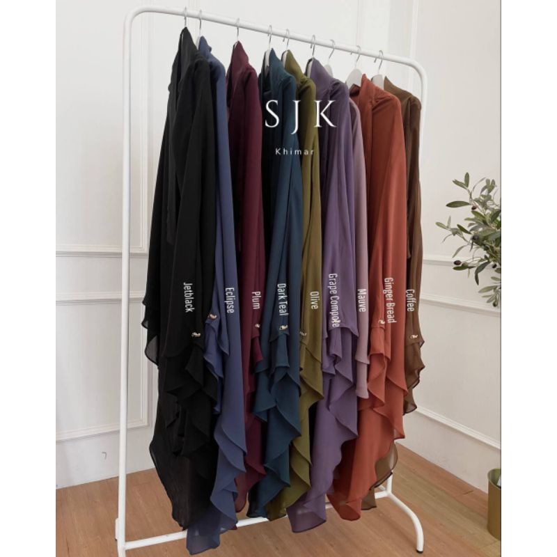 Ready SJK khimar by mahira | mahira indonesia official | khimar chiffon arab original | khimar sifon