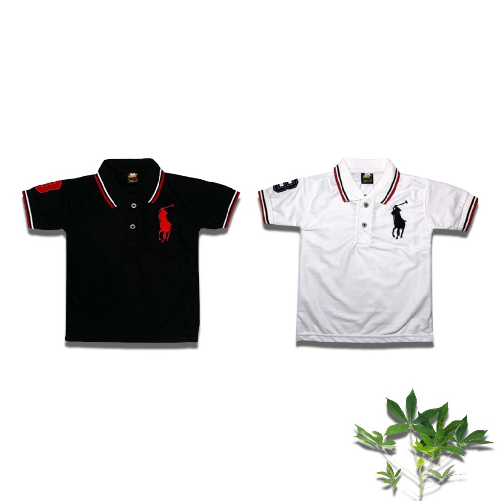 Baju Kaos Polo Anak Lengan Pendek / Kaos Kerah Anak 1 -11 tahun / Atasan Anak Terbaru / Baju Kaos Ke