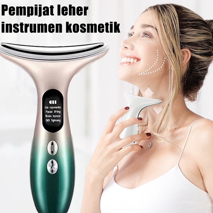 Ready Terheboh  Leher Anti Kerut Dagu Ganda Pesan getar wanita perawatan Wajah Perangkat pemuas Keca