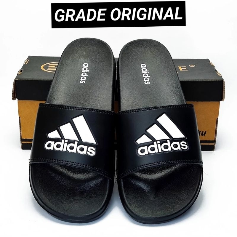 Sandal Adidas Slip On Slide Selop Slop Cowok Pria Laki Laki Anak Kekinian