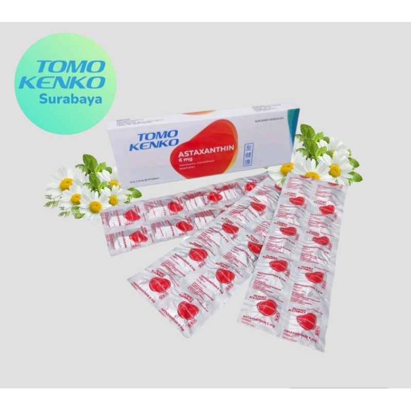 Tomo Kenko Astaxanthin 6 mg  | Daya Tahan Tubuh | Suplement Vitamin Kesehatan