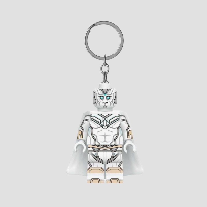 Dhis Project Gantungan Kunci LEGO Minifigure White Vision Quest Marvel