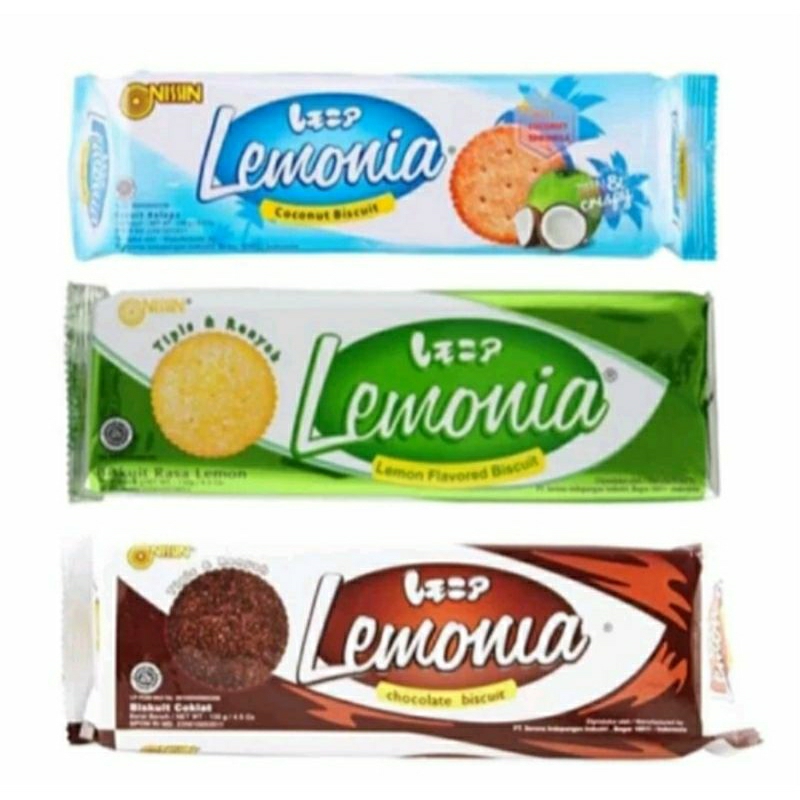 

NISSIN LEMONIA COOKIES coklat, kelapa, lemon 130GR