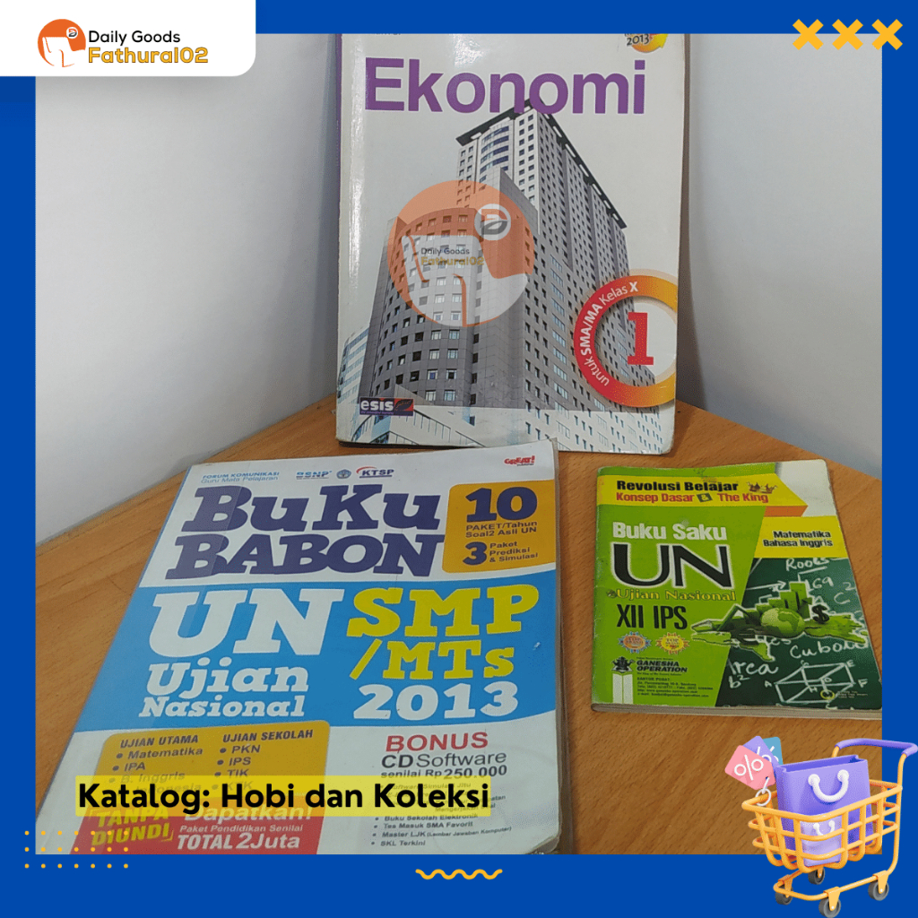 Buku Babon Persiapan Ujian SMP dan SMA Ganesha Operation (GO) - Buku Paket Ekonomi IPS SMA + Plus CD