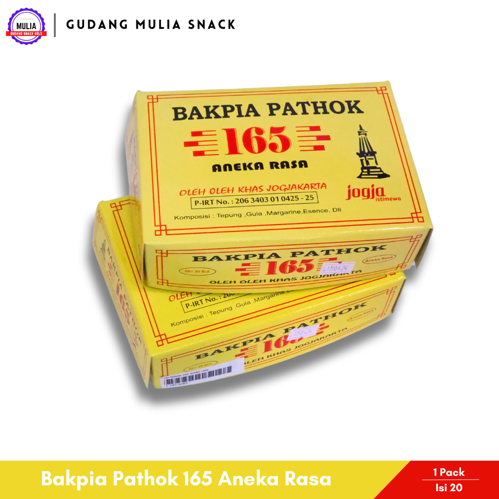 

Bakpia Pathok 165 Aneka Rasa | Oleh Oleh Khas Jogja Yogyakarta