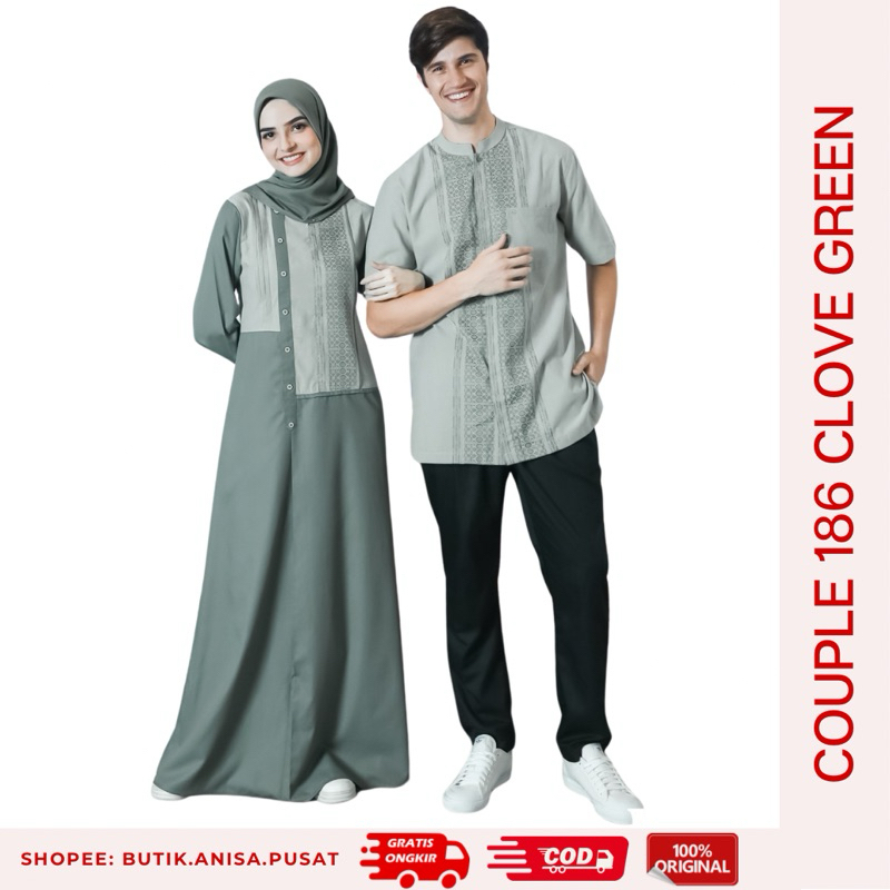 GAB - ETHICA COUPLE 186 CLOVE GREEN 2024 Gamis Ayumi 438 Koko Kahfi 310