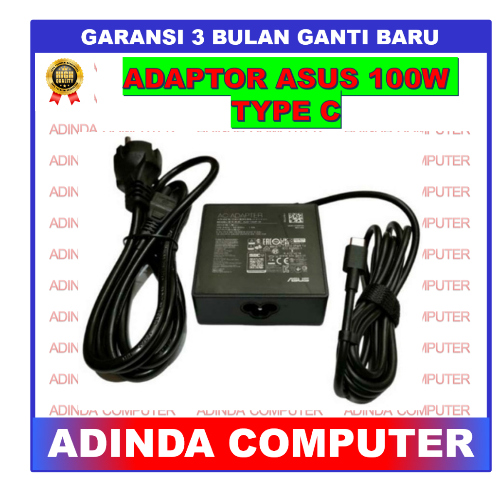 Adaptor Charger ASUS ZENBOOK 14X OLED UX5401E UX5401ZAS Type C 100W