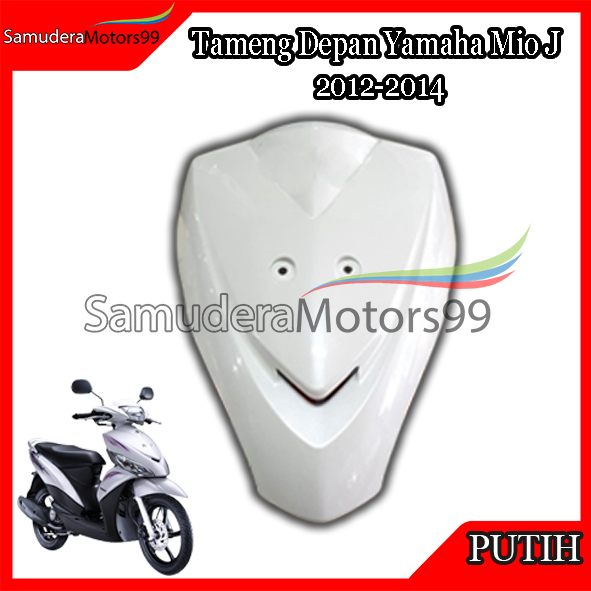 Cover Panel Dasi Tameng Depan Motor Yamaha Mio J 2012-2014 Warna Putih