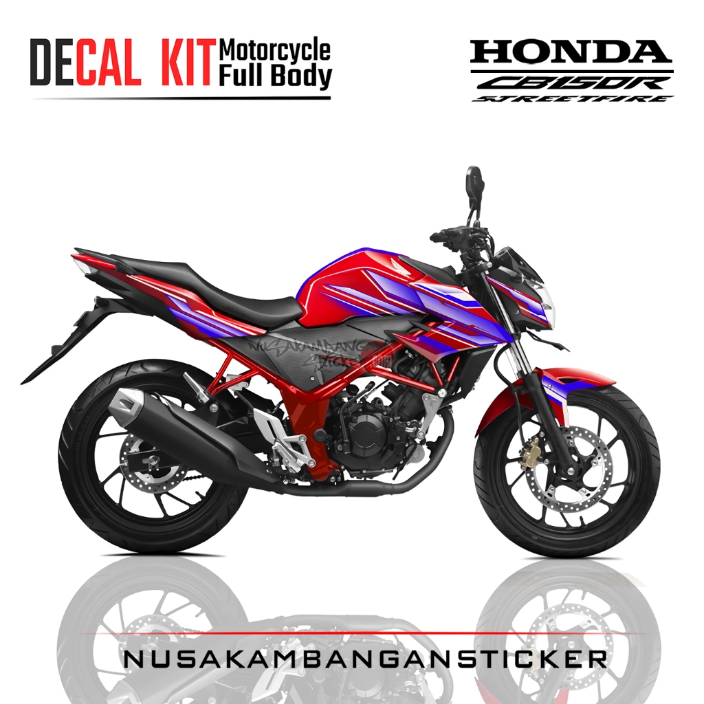 Decal Kit Sticker New CB 150 R Streetfire Red Blue 02 Stiker Full Body