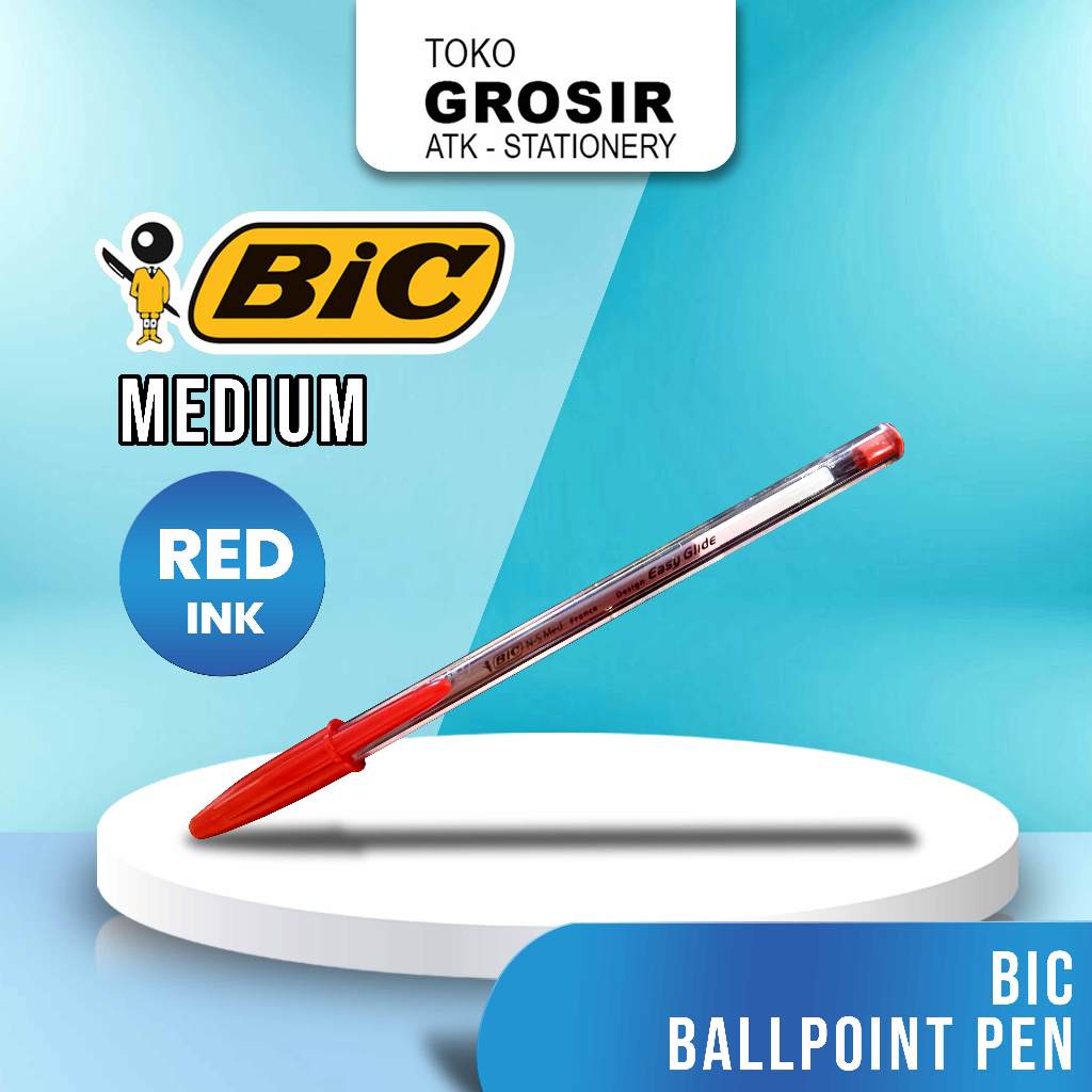 

BIC Pen N-S Med 1.0mm/ Ballpoint Medium Ukuran 1.0mm - RED