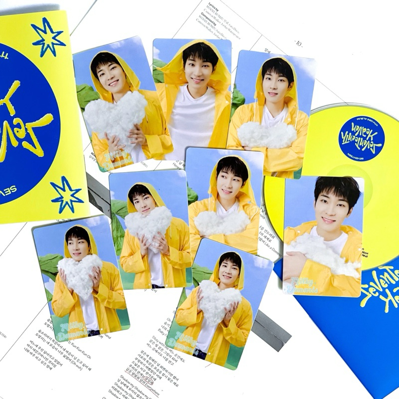 (Ready Stock) Photocard Official Wonwoo Seventeen Album Heaven Carat Version Booklets • Photocard sv