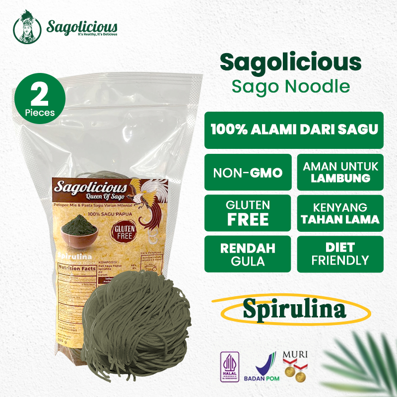 

Sagolicious - Mie Sagu Spirulina Pouch