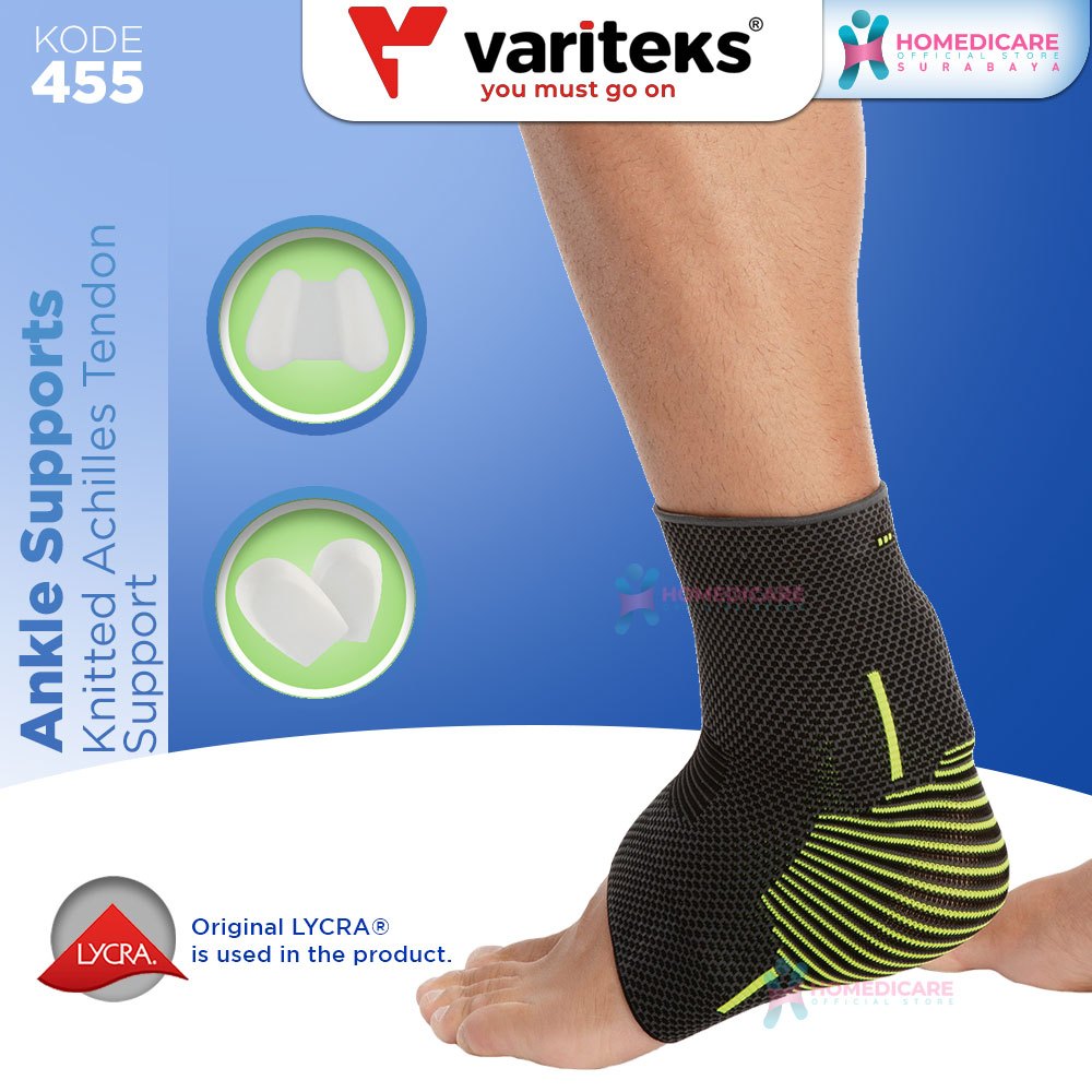 Variteks 455 Knitted Achilles Tendon Support - Pelindung Tumit Perlengkapan Olahraga