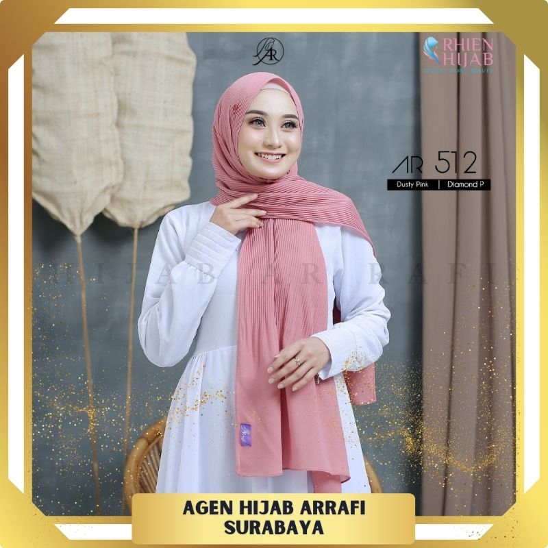 Hijab Arrafi AR 512 Pashmina Plisket Shawl Tudung Pashmina Terlaris