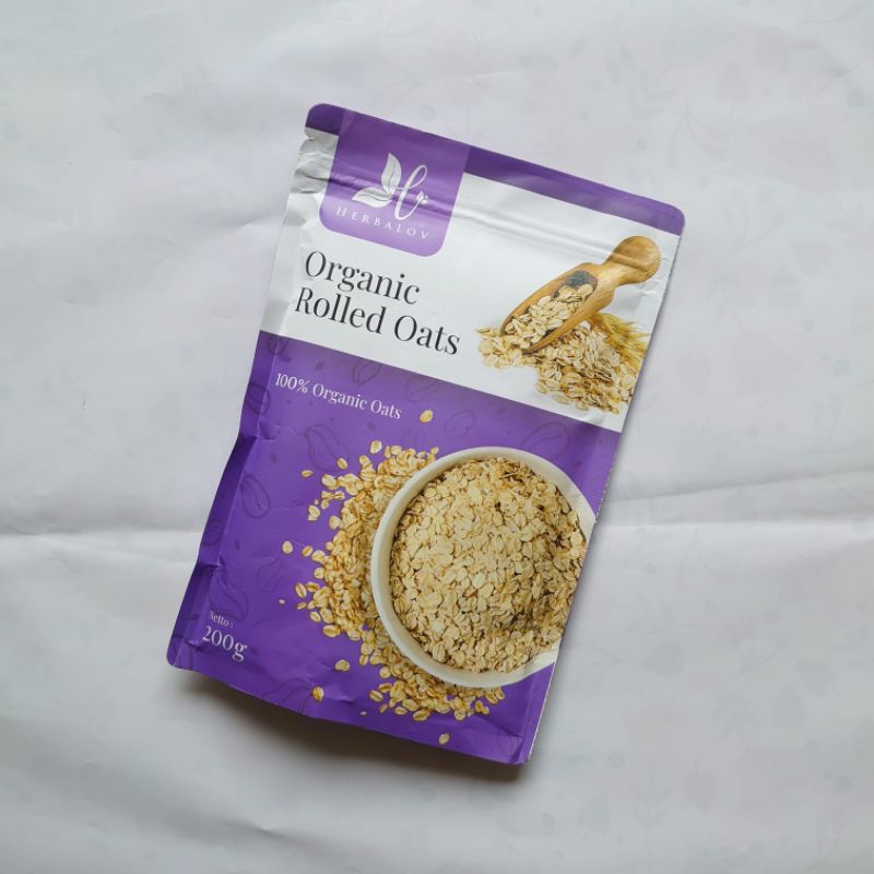 

ORGANIC ROLLED OATS 200gr - 100% ORGANIC OATS