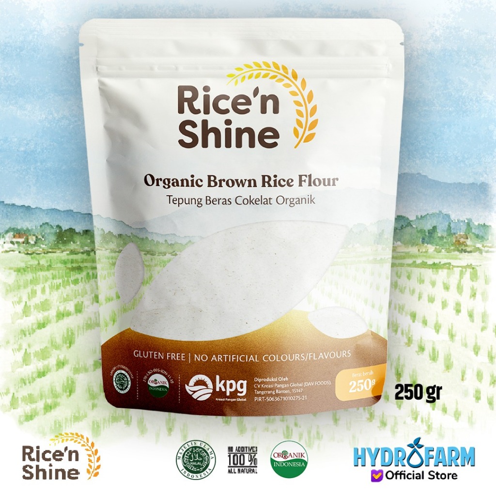 

Rice'N Shine - Organic White Rice Flour / Tepung Beras Cokelat Organik