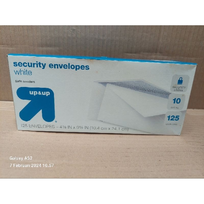 

AMPLOP PUTIH POLOS UK 10,4 CM X 24,1 CM