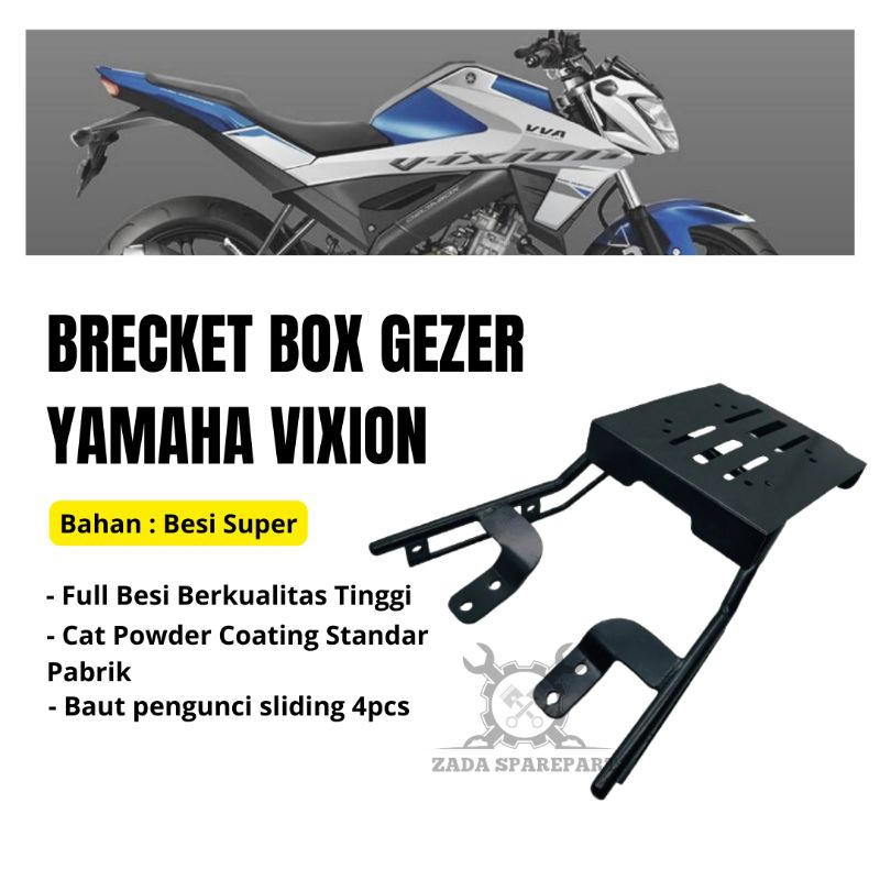 Bracket Breket Top Box Geser Statis Behel Belakang Motor Vixion Cb150r Beat Nmax Old New Kucay Lama 
