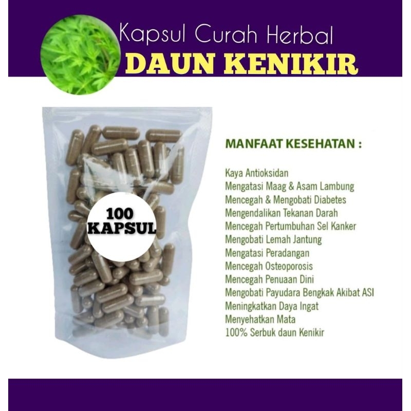 Daun Kenikir 100 kapsul Curah Herbal