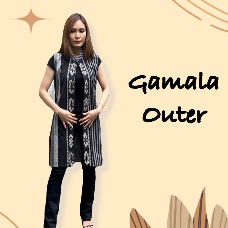 Dress Outer / Blazer Batik / Dress outer Lurik Lavanya - Gamala Outer - Atasan