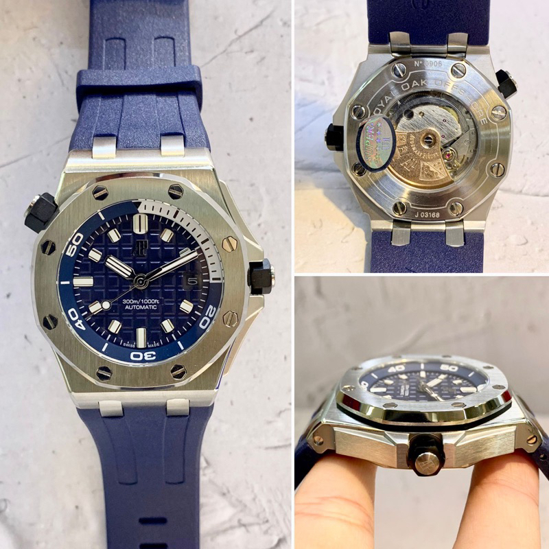 jam tangan pria ap jam pria automatic jam tangan pria sporty D.42mm jam tangan AP diver Strap rubber