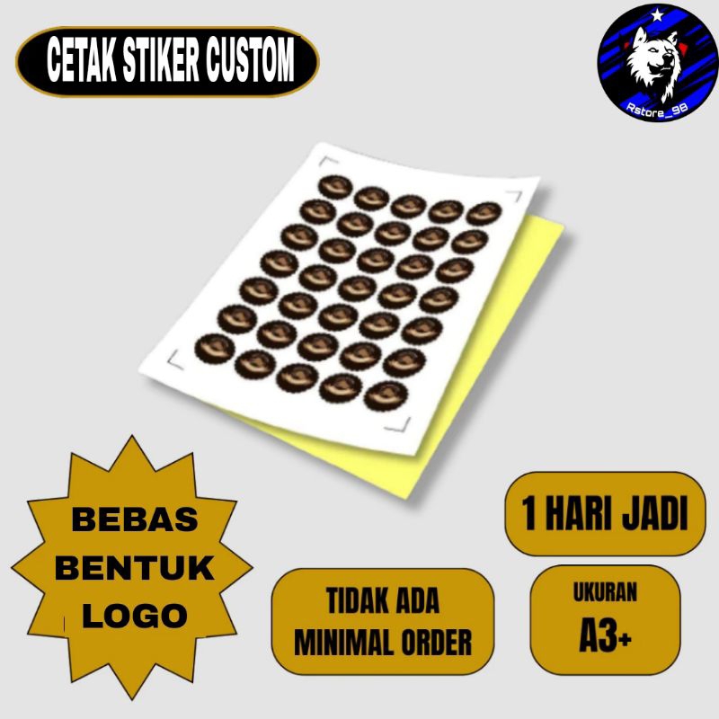 

STIKER / STICKER / KISS CUT / STIKER LABEL / STIKER BULAT / CUTTING STIKER / STIKER CUSTOM / STICKER