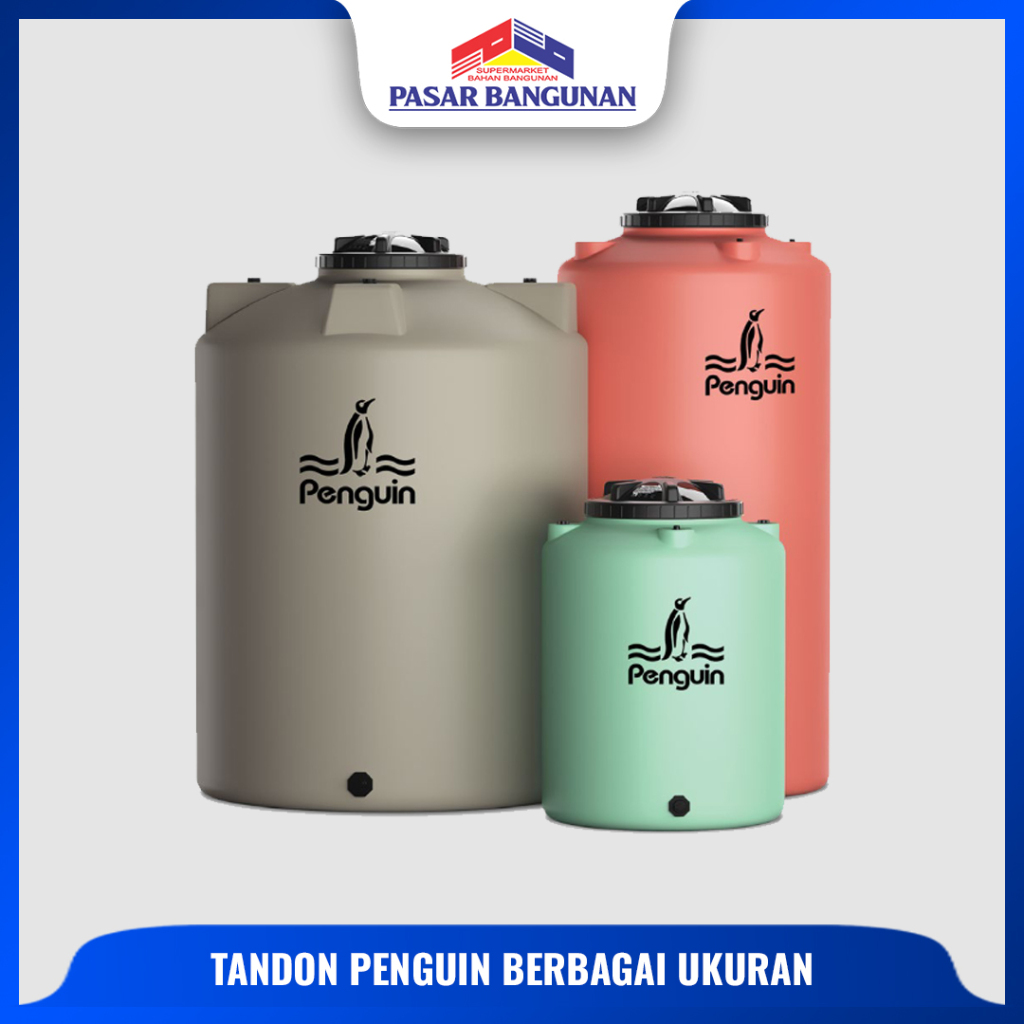 Tandon Air Penguin Berbagai Ukuran 520 - 1050 L + Plumbing