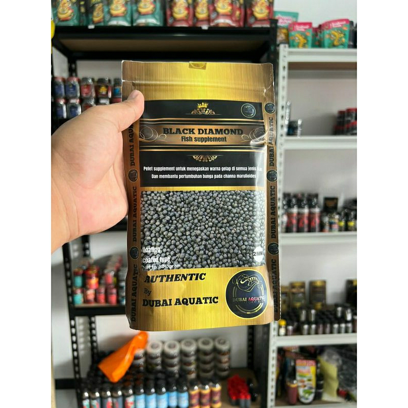 BLACK DIAMOND 100GR ORIGINAL DUBAI AQUATIC, PELET MERANGSANG BUNGA PADA CHANA MARU