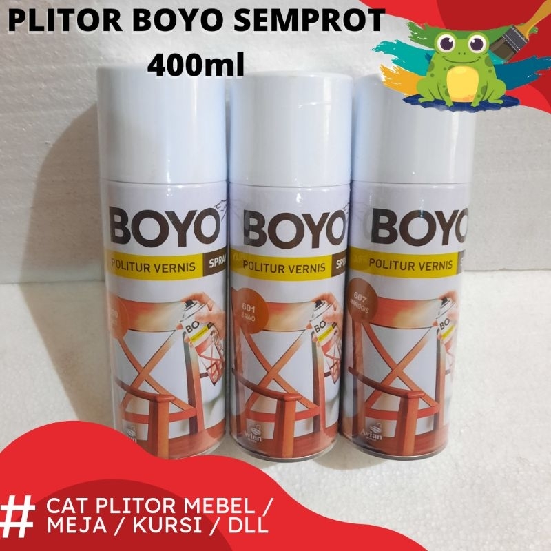PLITOR AVIAN BOYO SEMPROT 400CC CAT SEMPROT UNTUK KAYU KURSI KUSEN MEJA WARNA JATI MANGGIS SAWO WALN
