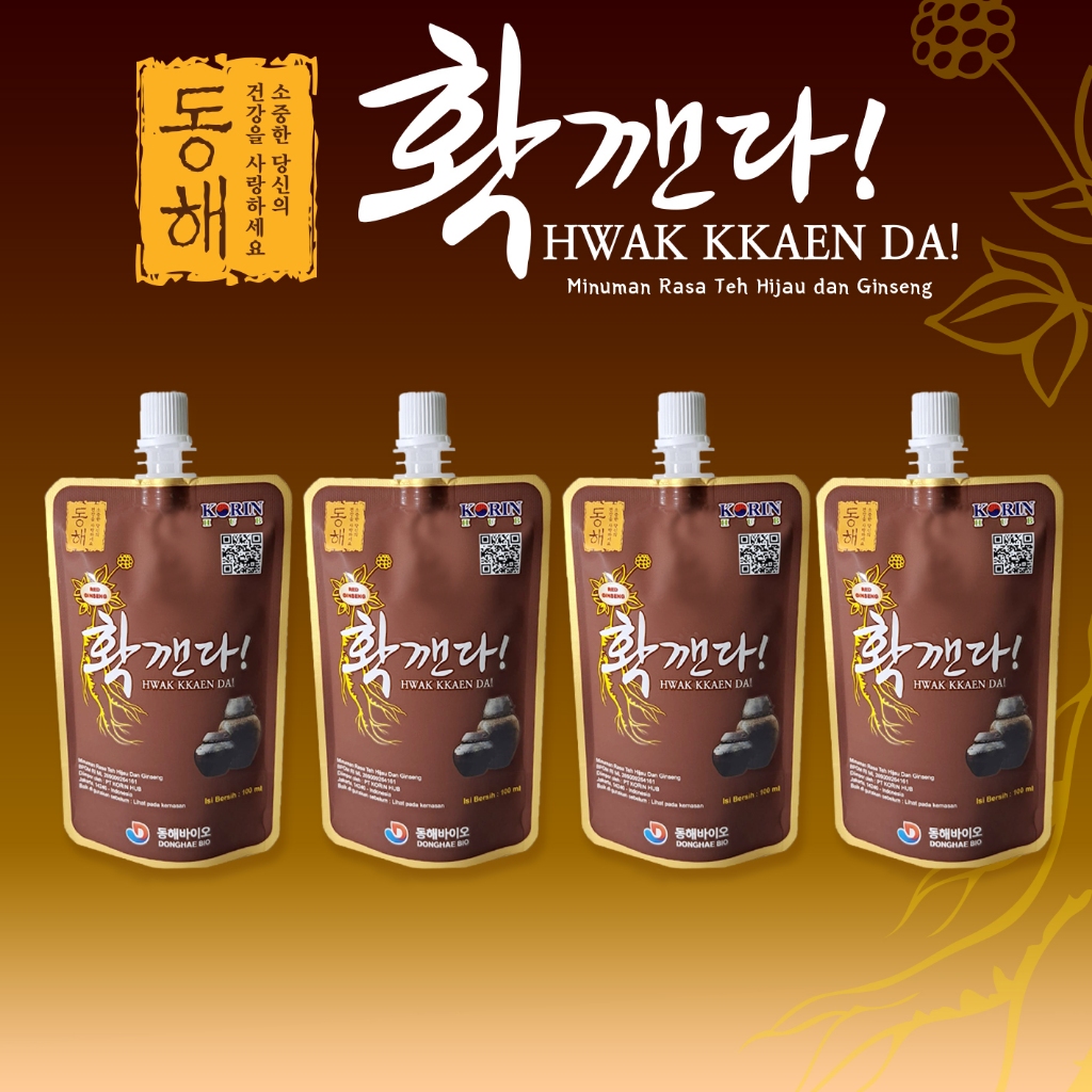 

[Bundling 4 x 100ml] DONGHAE BIO - HWAK KKAEN DA 100ml Made in Korea [Minuman Praktis Pereda Mabuk] [Hangover Cure / Anti Hangover]