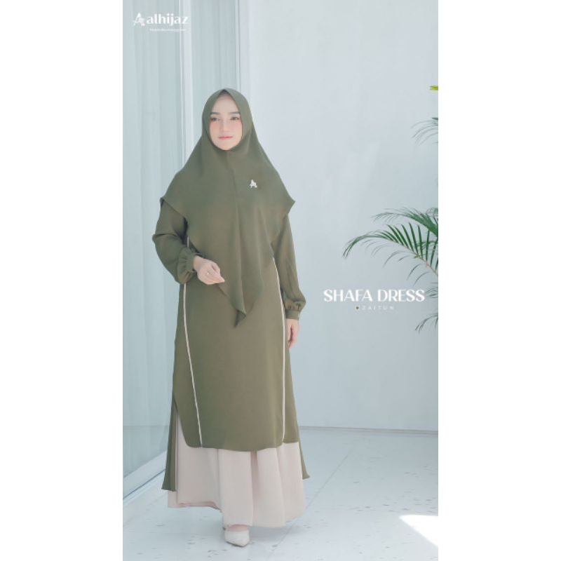 SHAFA DRESS BY ALHIJAZ SET KHIMAR READY