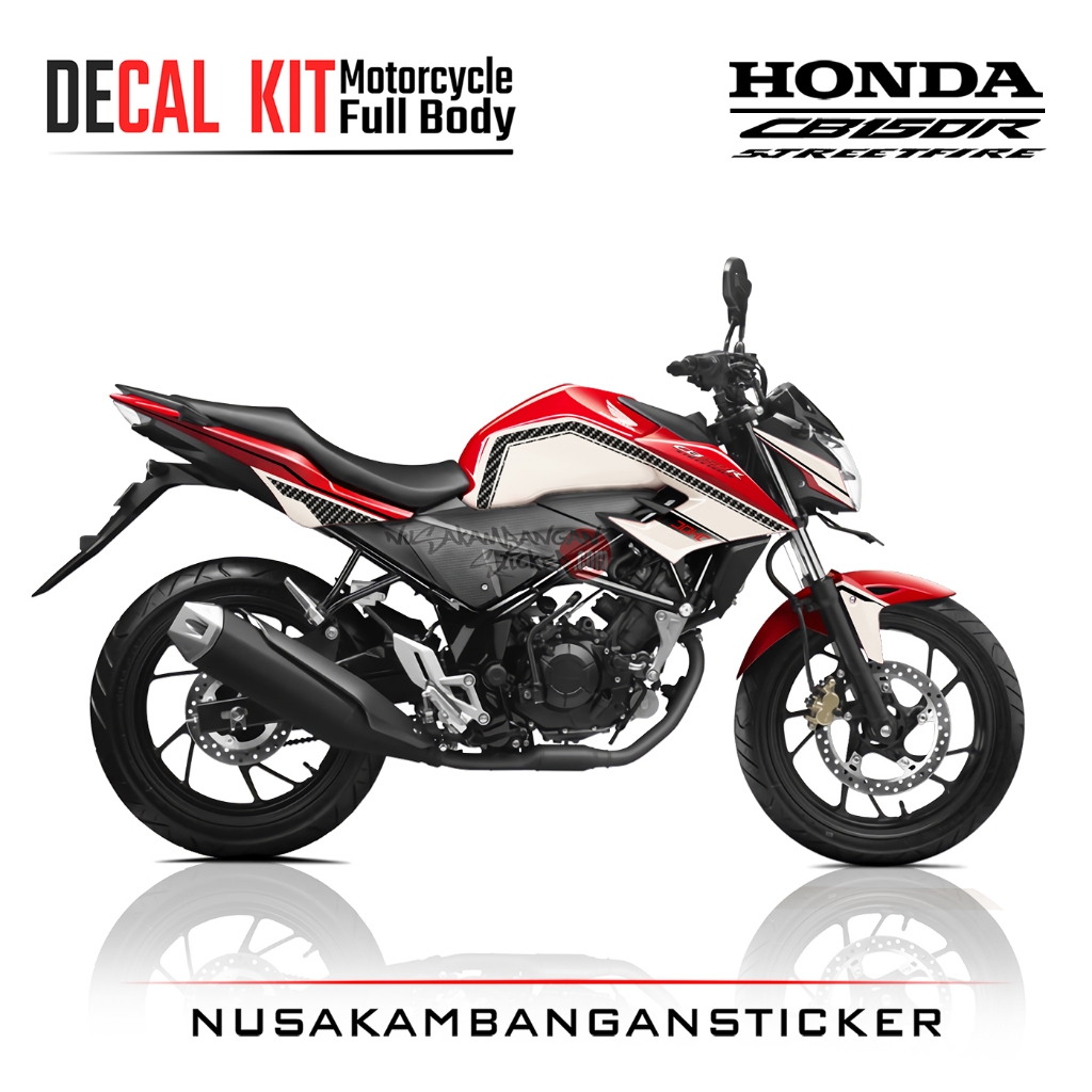 Decal Kit Sticker  New CB 150 R Streetfire Red White Carbon Stiker Full Body