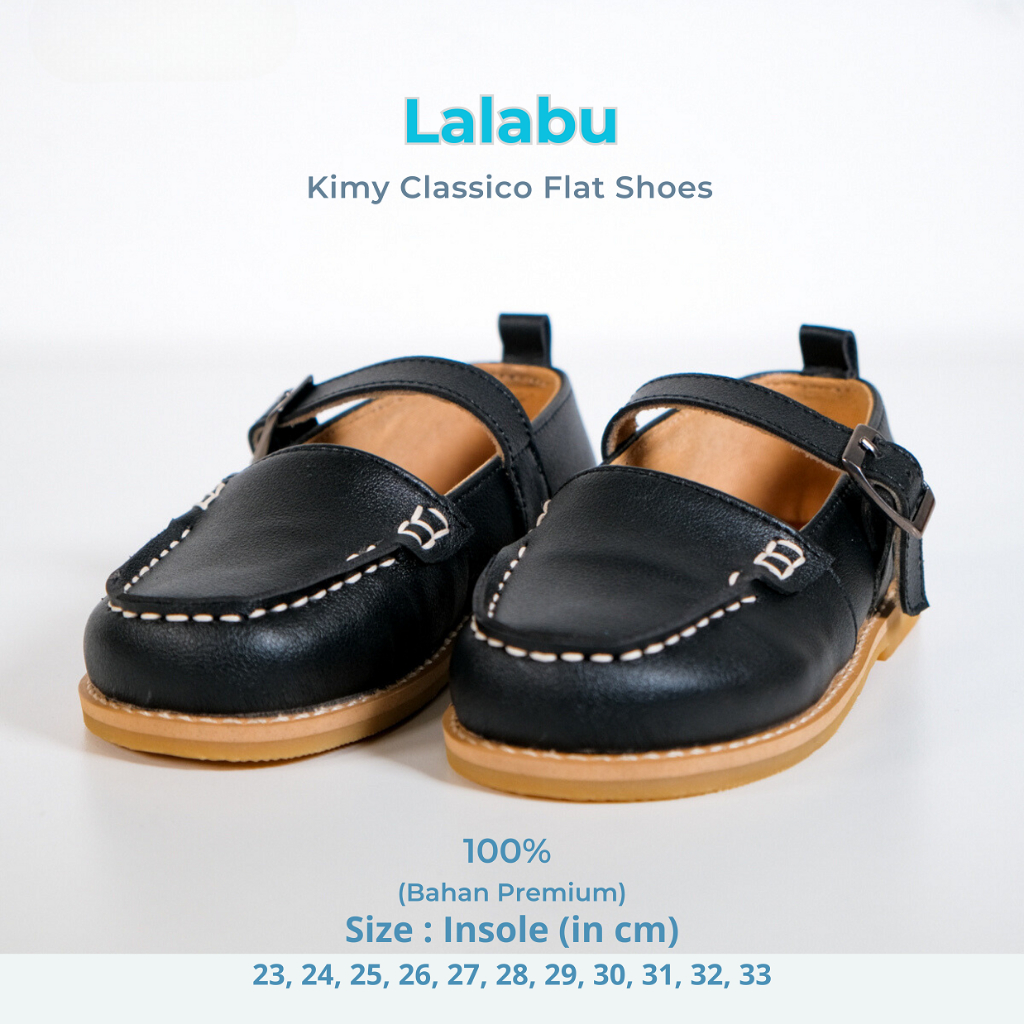 LALABU  Sepatu Flatshoes Anak Perempuan Laki Laki Sepatu Pantofel Anak Classico Size 23-33