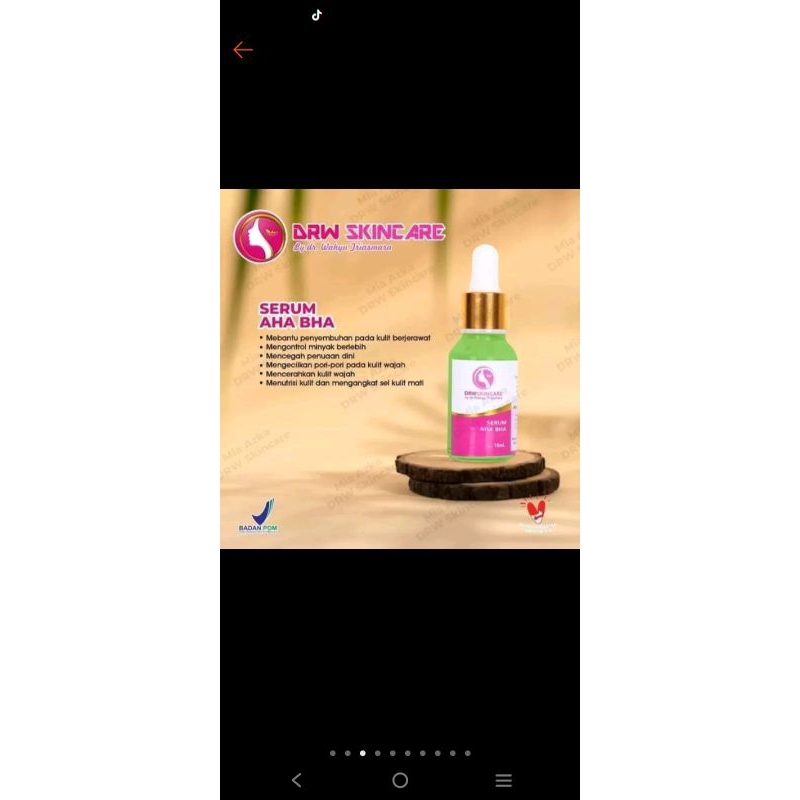 skincare serum wajah glowing mengandung AHA, BHA