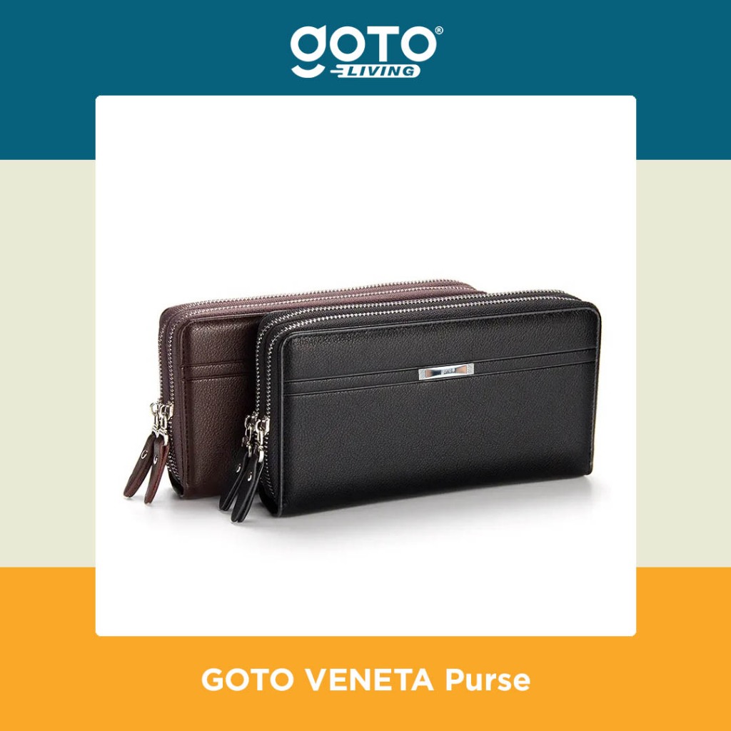 Goto Veneta Cluth Hand Bag Tas Tangan Dompet Hp Kartu Pria Wanita