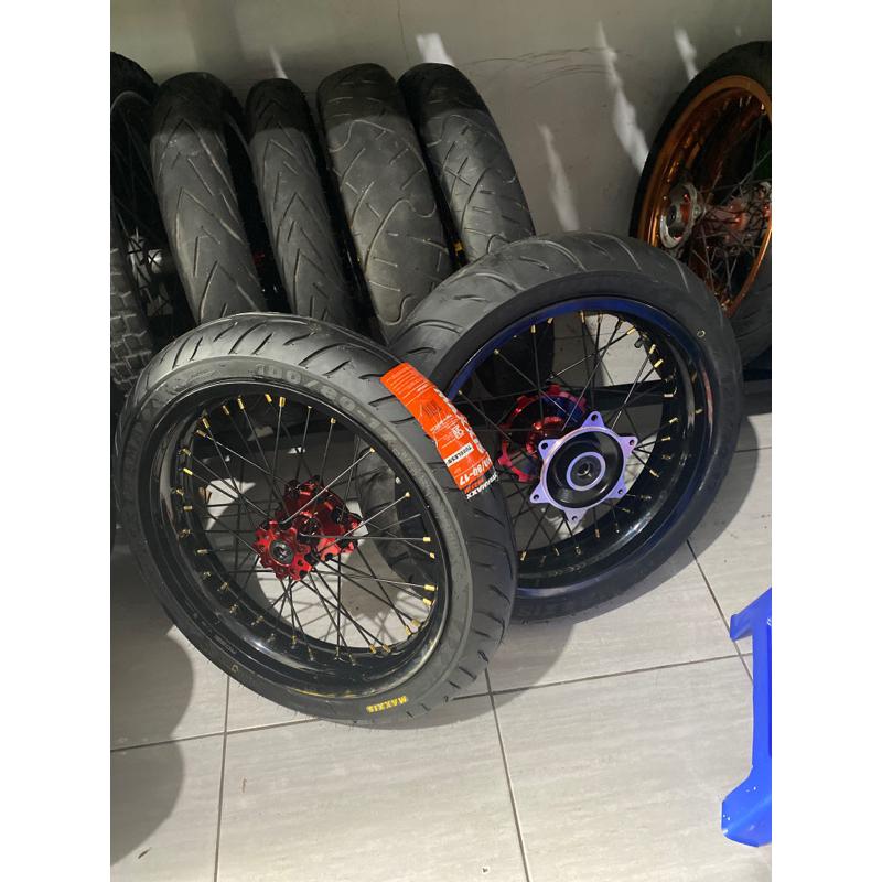 ban set crf velg set crf supermoto whellset crf supermoto ban maxxis