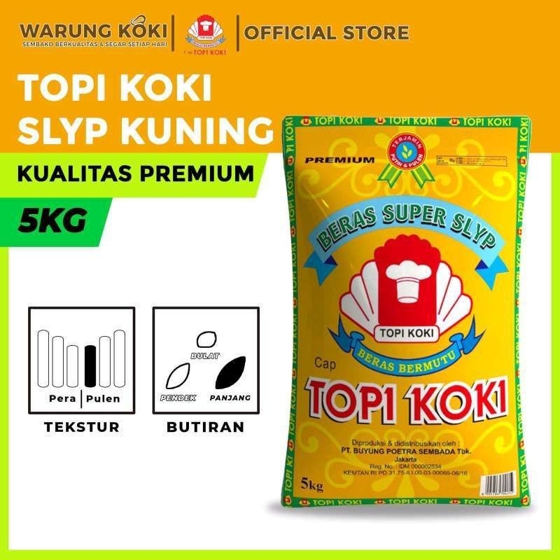 

BERAS Topi Koki SLYP KUNING - 5 Kg