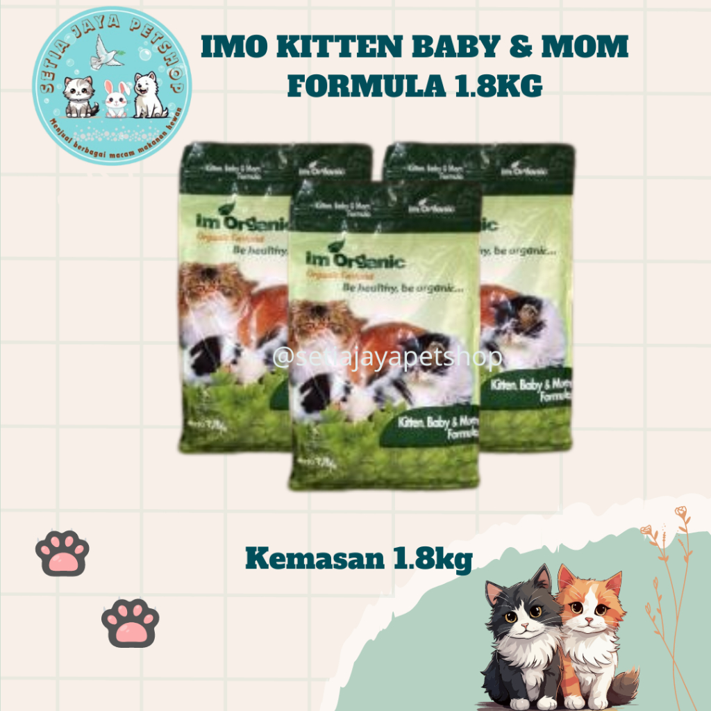 Makanan Kucing - Imo Kbm 1,8kg - Im Organic 1.8kg