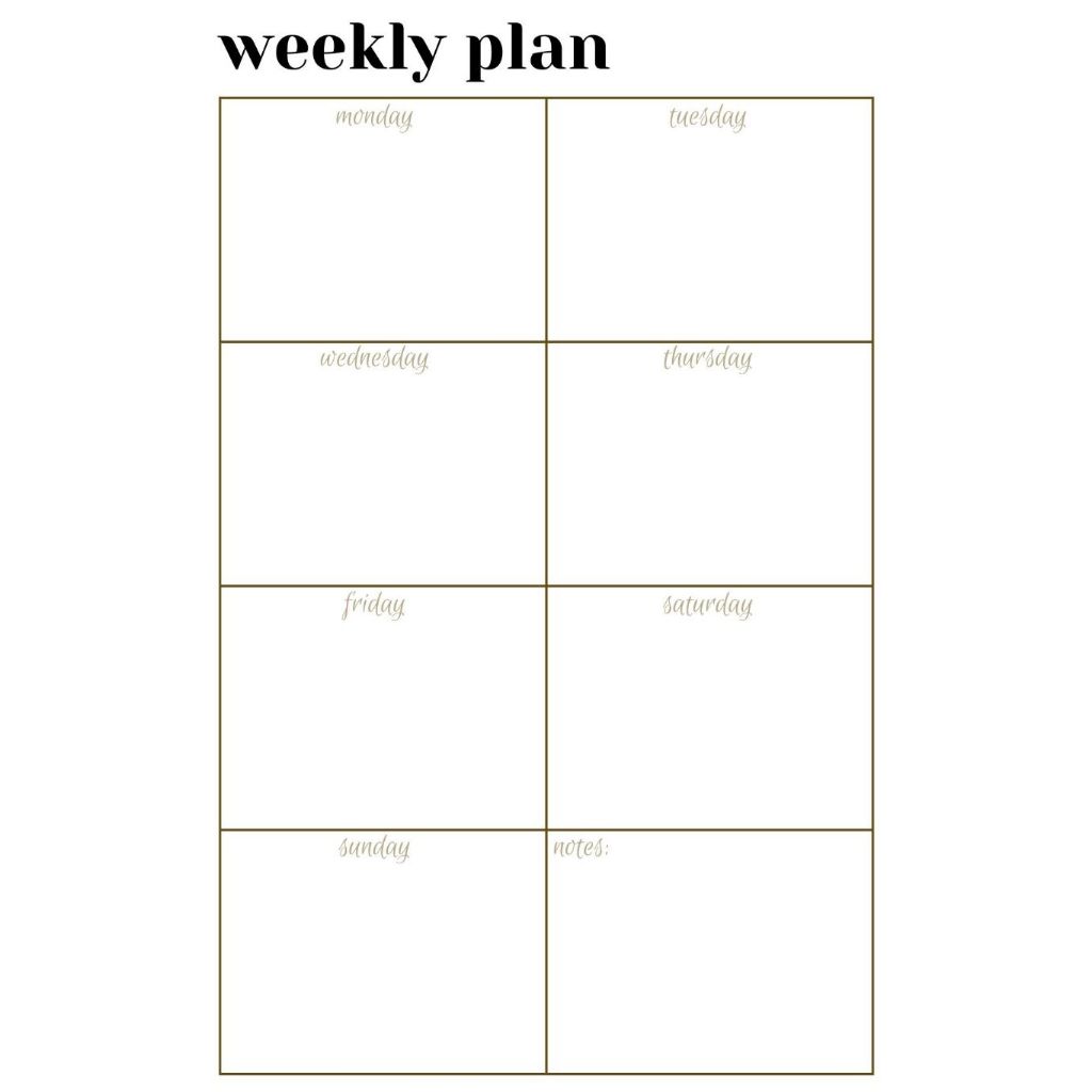 

Weekly Planner - Minimalis Brown Edition