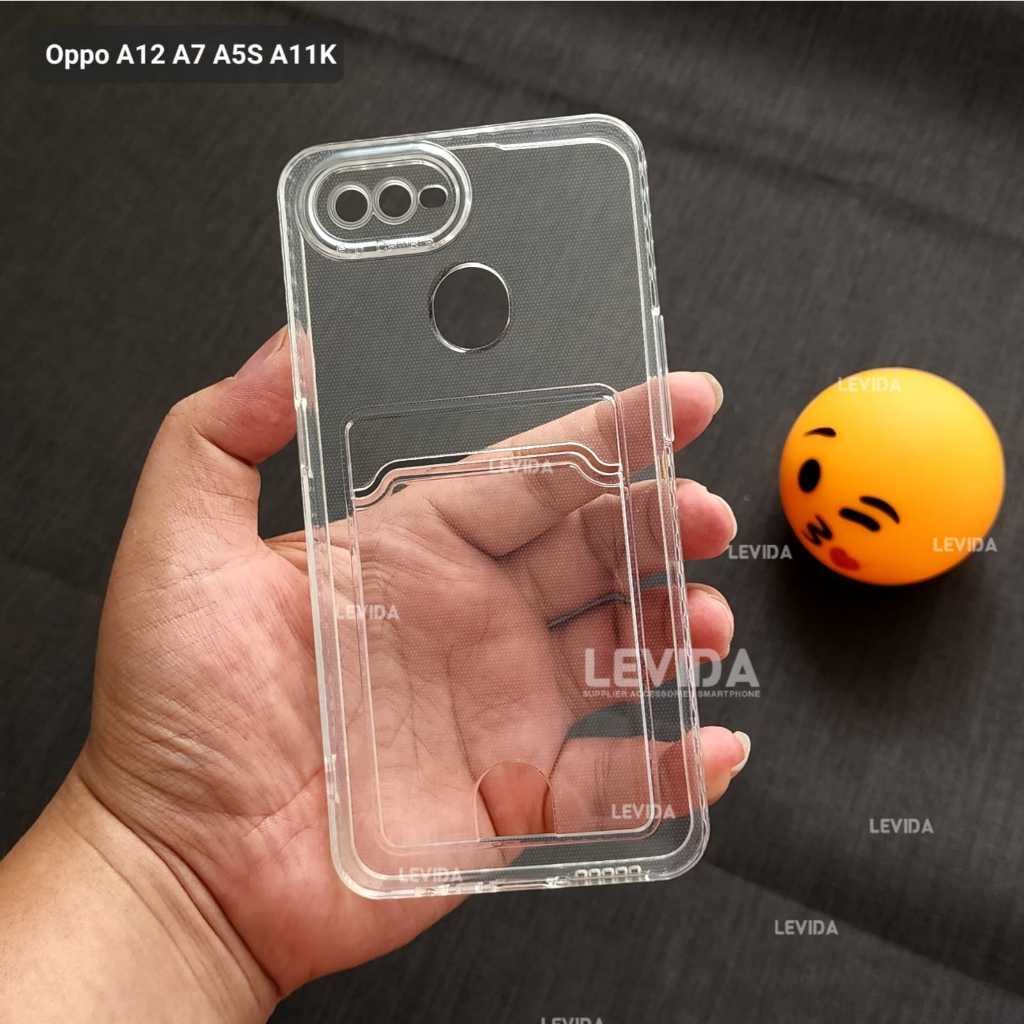 OPPO A7 OPPO A5S OPPO A11K OPPO A12 OPPO A16K OPPO A16E OPPO A1K CLEAR CARD CASE SLOT KARTU CASE OPP