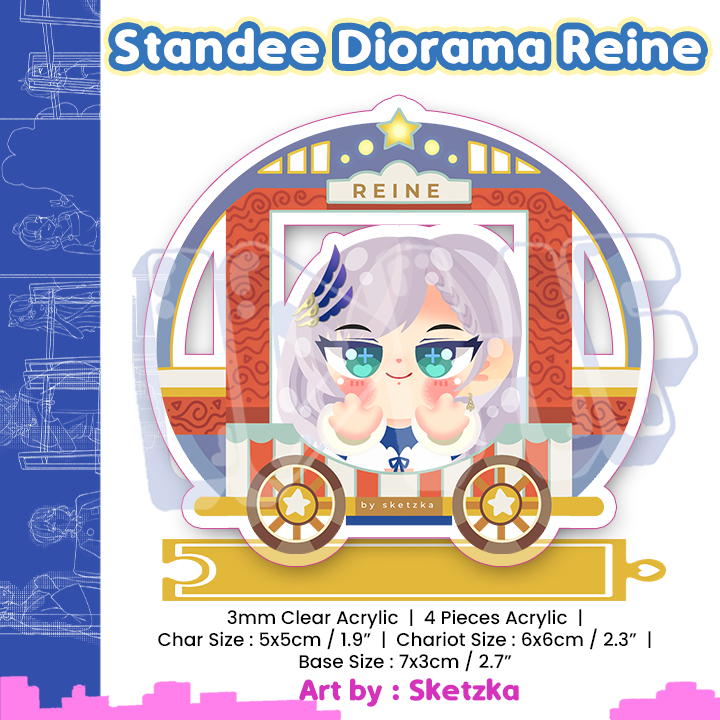 

Standee Diorama Reine - Standee Hololive - Sketzka
