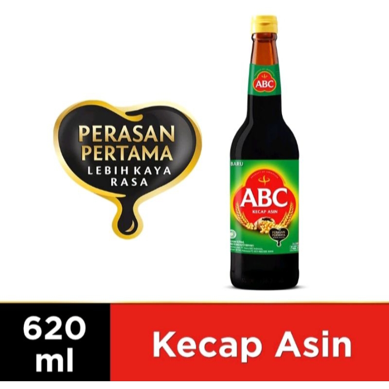 

Abc Kecap Asin Botol 620ML