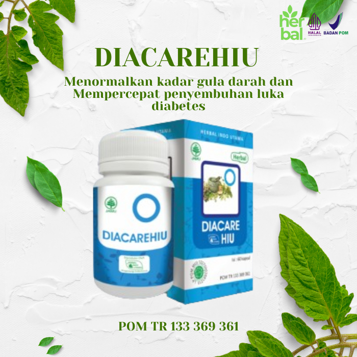 Toko suplemen pil obat herbal DIACARE HIU plus untuk diabetes gula darah asam lambung kronis ginjal 