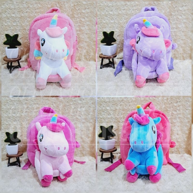 Ransel Unicorn Boneka 1 Rest S Tas Boneka Unicorn Chubby S Tas Anak Unicorn S