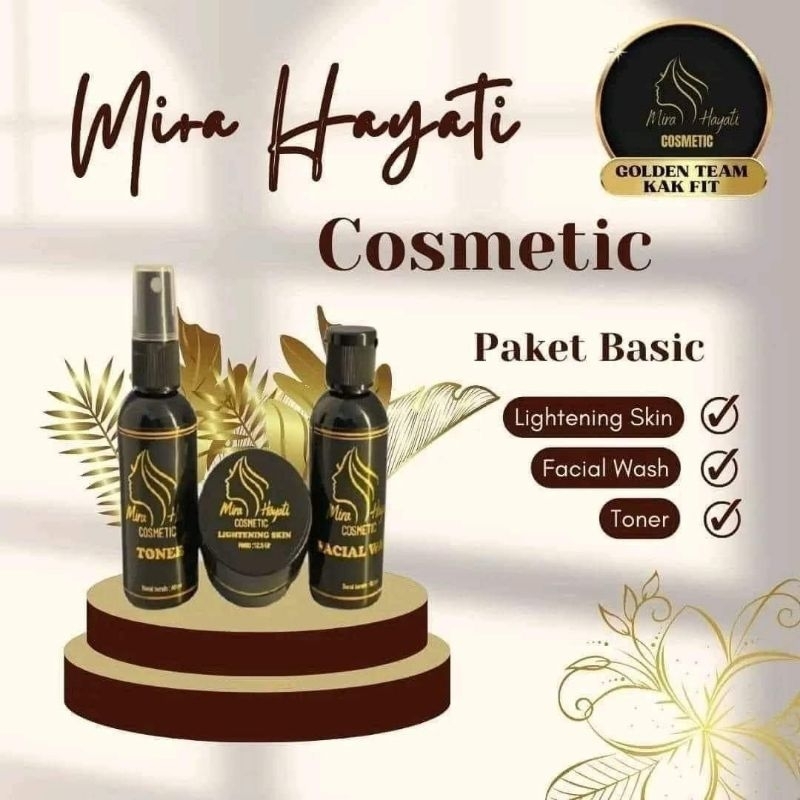 1 PAKET BASIC Mira Hayati Cosmetic MH  Kosmetik Asli Original Bpom Cosmetik Miracle Whitening Skin