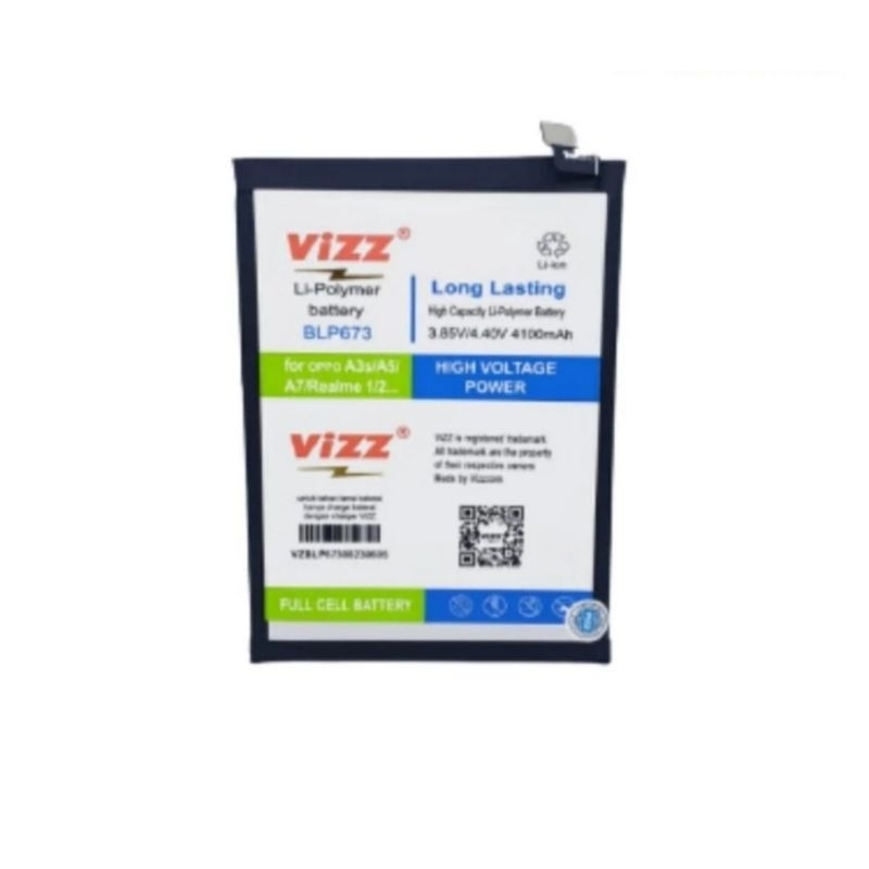 VIZZ BATERAI OPPO A3S / A5S BLP673 ORIGINAL